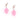 Bound Nipple Clamps - F1 - Pink Feather*