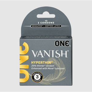 ONE Vanish Hyperthin Condoms - 3pk