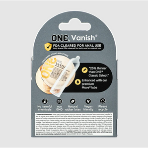 ONE Vanish Hyperthin Condoms - 3pk