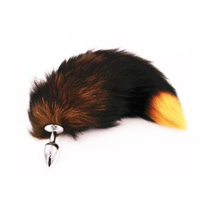 Real Fox Tail Plug - Small - Orange
