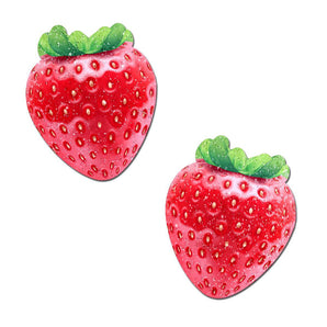 Strawberry: Sparkly Red & Juicy Berry Nipple Pasties