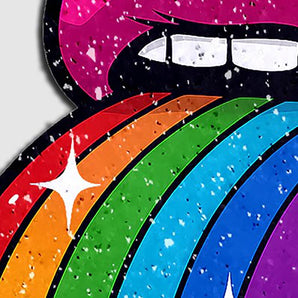 Taste the Rainbow Sparkling Tongue Out Pasties