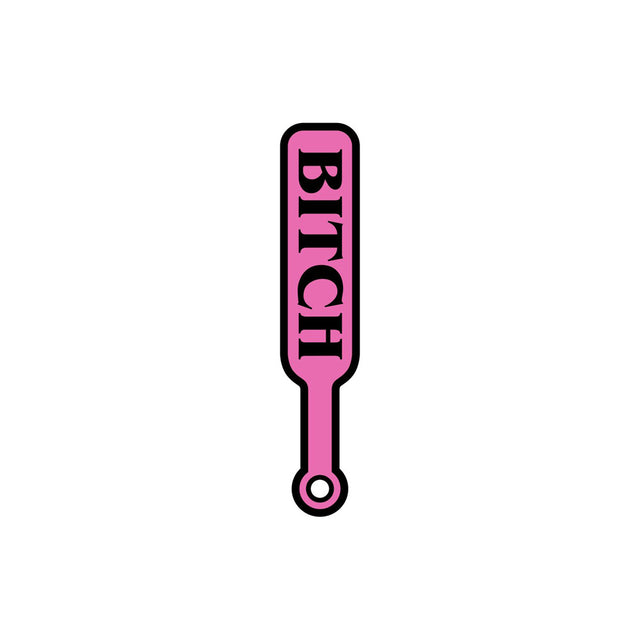 Enamel Pin: Bitch Paddle - Pink/Black