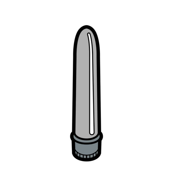 Enamel Pin: Vibrator - Grey