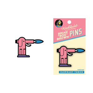 Enamel Pin: Elephant Torch