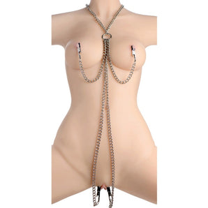 Collar Nipple and Clit Clamp Set