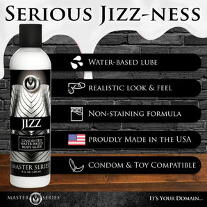 Jizz Unscented Water-Based Lube - 8oz