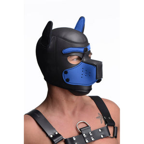 Spike Neoprene Puppy Hood - Blue