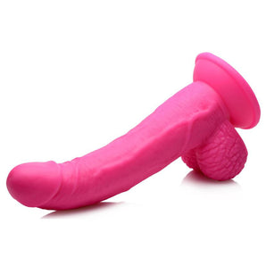 POP 7.5" Dildo with Balls - Pink