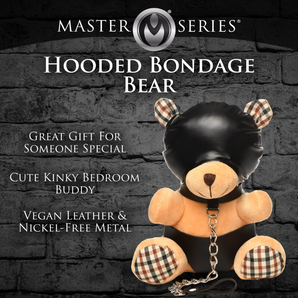 Hooded Bondage Teddy Bear Plush