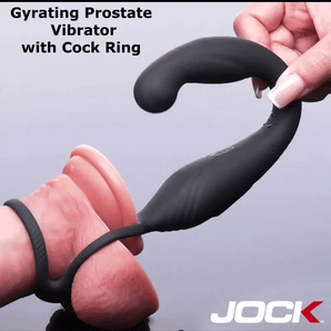 Axis Gyrating Prostate Vibrator with C-Ring w/ remote