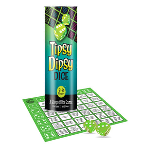 Tipsy Dipsy Dice Game, Drinking Dice Game for Adults