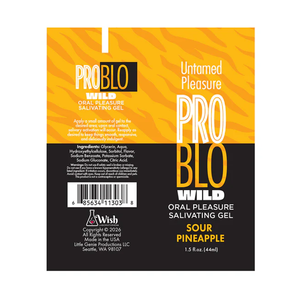 PROBLO Wild, Oral Pleasure Salivating Gel, Sour Pineapple 1.5oz