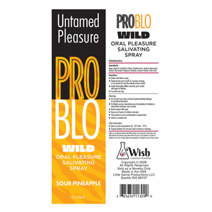 PROBLO Wild, Mouthwatering Salivating Spray, Sour Pineapple 1oz