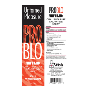 PROBLO Wild, Mouthwatering Salivating Spray, Sour Watermelon 1oz