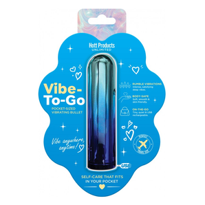 VIBE TO GO. Gradient Color Bullet. 10 Frequencies. 4.1 Inch. BLUE