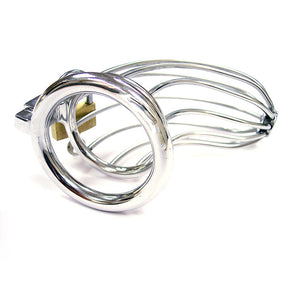 Stainless Steel Chasity Cock Cage with Padlock
