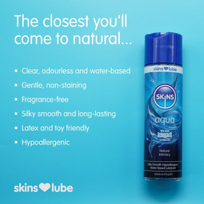 Skins Aqua Water Based Lubricant 4.4oz