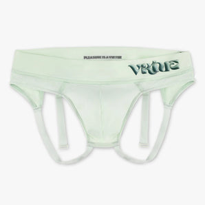Mens Medium - JockVStrap Rib Briefs - Mint