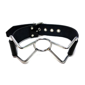 Leather Spider Gag (40mm) Black