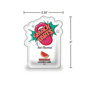 SMACK Tarts - Lickable Flavored Lubricant - Watermelon 3ML Pouch Display of 36 🍉