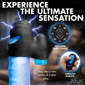 Anal Plug & Head Teaser E-Stim Kit w/ remote