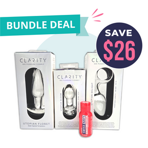 Clarity Utopian Glass Dildo Value Bundle