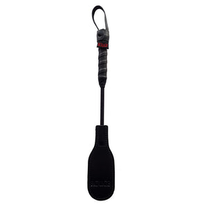 Mini Leather Oval Paddle Crop 10" - Black