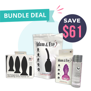 Adam & Eve Rotating Rose + Anal Trainer Value Bundle