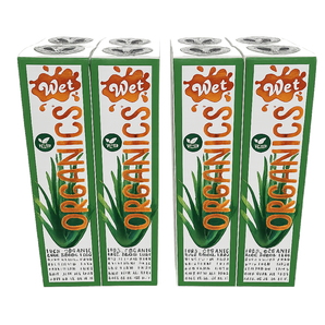 8 Pack Wet Organics Aloe Based Lubricant 3.1 FL. OZ. / 93mL