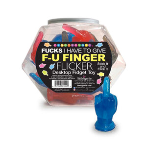 FU Finger Flickers Desktop Fidgets Display of 24pcs