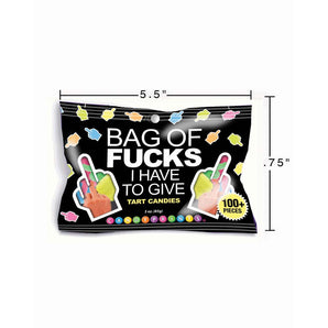 Bag of "Fucks I Have to Give" candy 3oz Bag
