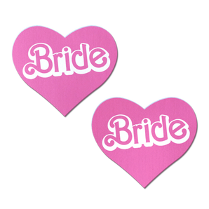 'Bride' Doll Pasties Pink Iconic Heart