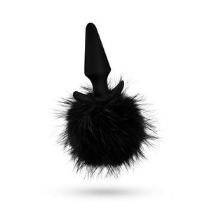 Anal Adventures - Rabbit Tail Plug Black