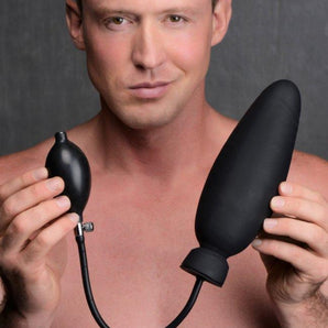 Dick-Spand Inflatable Silicone Dildo