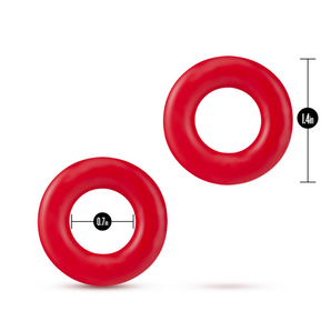 Stay Hard Donut Rings - Red