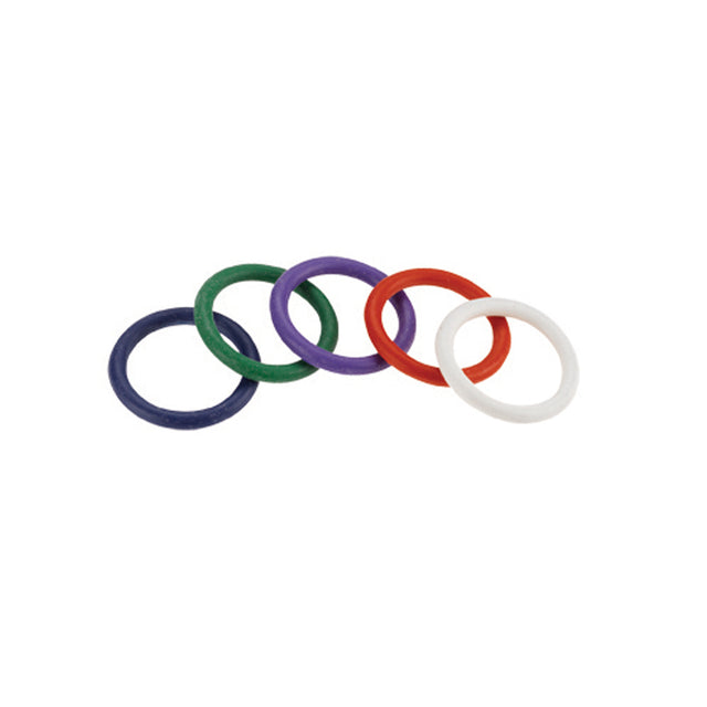 Rainbow Rubber Ring 5 Pack 1.25"