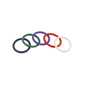 Rainbow Rubber Ring 5 Pack 1.5"