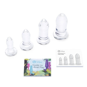 b-Vibe Anal Dilators Set - 4 pc glass *