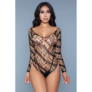 Let Me Love You Bodysuit - Black Queen