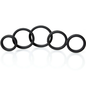 BoneYard Silicone Ring 5 Pcs Kit - Black