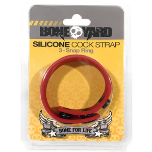 BoneYard Cock Strap - Red