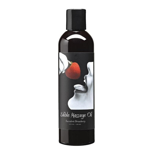 Edible Massage Oil Strawberry Oil 8 oz