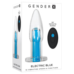 Gender-X  Electric Blue Vibrating Plug