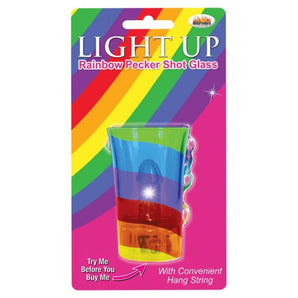 Light-UP Rainbow Pecker Shot Glass *