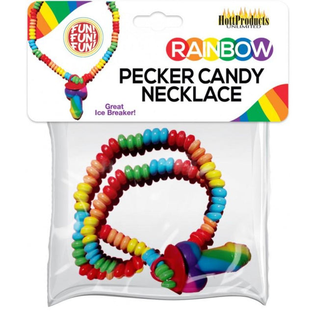 Rainbow Pecker Ring Candy Necklace