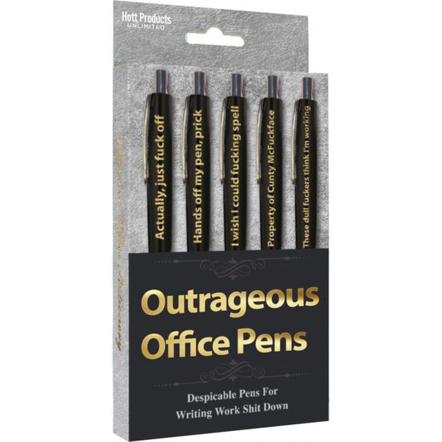 Outrageous Office Pens - 5pk