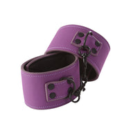 Lust Bondage Wrist  Cuffs - Purple