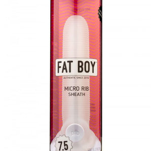 Fat Boy™  Ribbed Sheath 7.5" - Clear