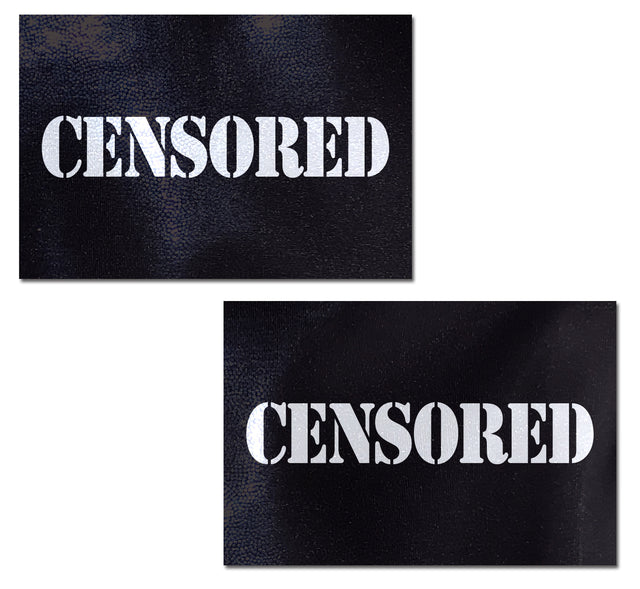 Censored Bar Pastease - White on Black